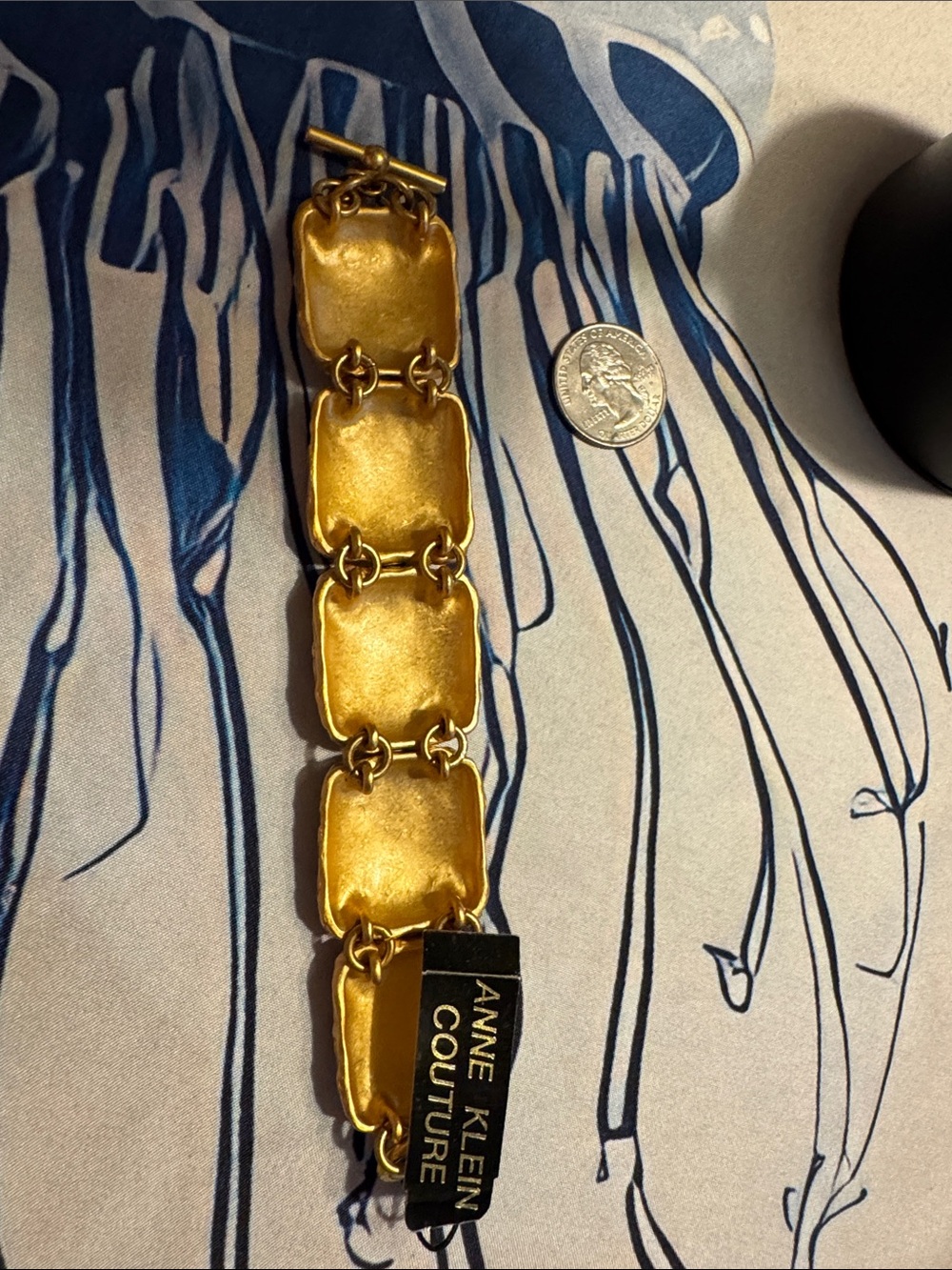 Anne Klein Gold-Tone Sculpted Link Bracelet - Picture 3 of 6